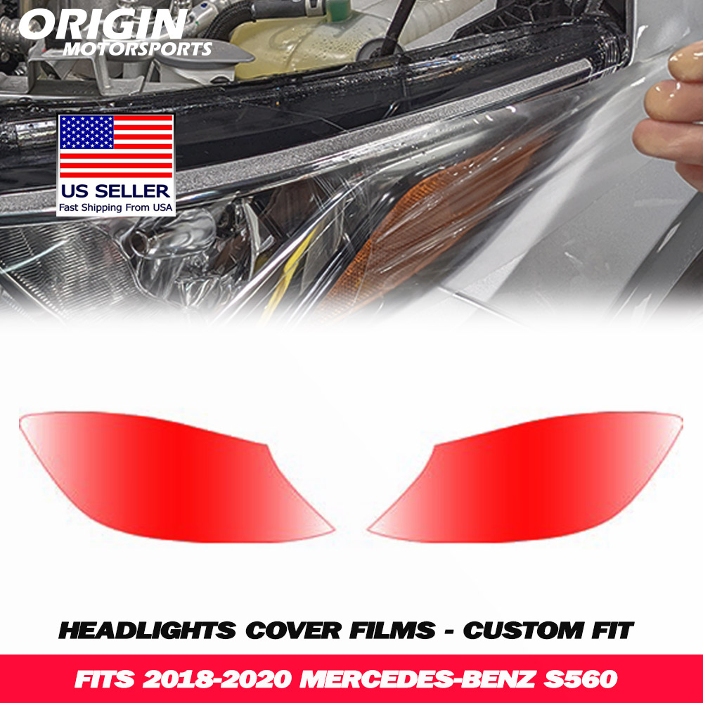 2018-2020 Mercedes-Benz S560 Precut Headlight PPF Clear Paint Protection Film Kit