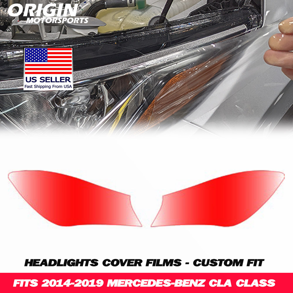 2014-2019 Mercedes-Benz CLA CLASS Precut Headlight PPF Clear Paint Protection Film Kit 2014-2019 Mercedes-Benz CLA CLASS Precut Headlight PPF Clear Paint Protection Film Kit