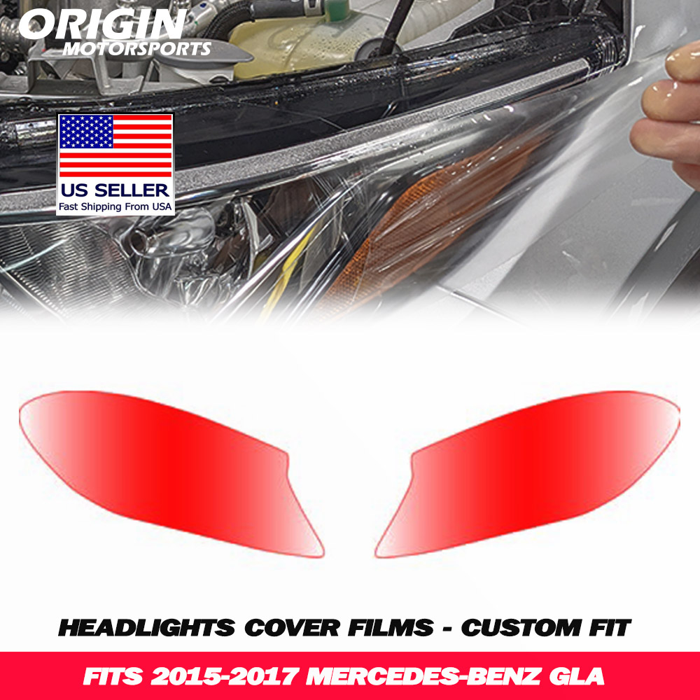 2015-2017 Mercedes-Benz GLA Precut Headlight PPF Clear Paint Protection Film Kit 2015-2017 Mercedes-Benz GLA Precut Headlight PPF Clear Paint Protection Film Kit