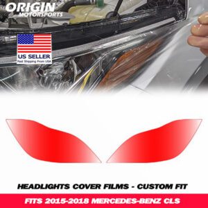 2015-2018 Mercedes-Benz CLS Precut Headlight PPF Clear Paint Protection Film Kit 2015-2018 Mercedes-Benz CLS Precut Headlight PPF Clear Paint Protection Film Kit