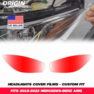 2018-2022 Mercedes-Benz AMG Precut Headlight PPF Clear Paint Protection Film Kit 2018-2022 Mercedes-Benz AMG Precut Headlight PPF Clear Paint Protection Film Kit