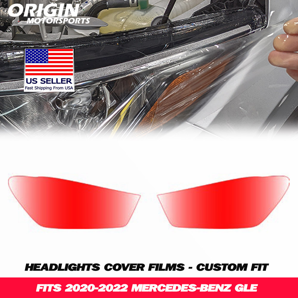 2020-2022 Mercedes-Benz GLE Precut Headlight PPF Clear Paint Protection Film Kit 2020-2022 Mercedes-Benz GLE Precut Headlight PPF Clear Paint Protection Film Kit
