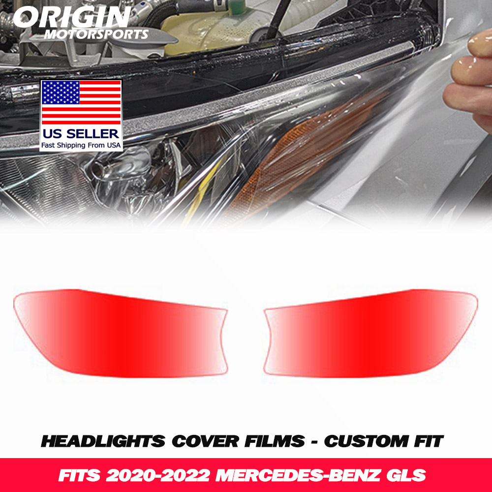 2020-2022 Mercedes-Benz GLS Precut Headlight PPF Clear Paint Protection Film Kit 2020-2022 Mercedes-Benz GLS Precut Headlight PPF Clear Paint Protection Film Kit
