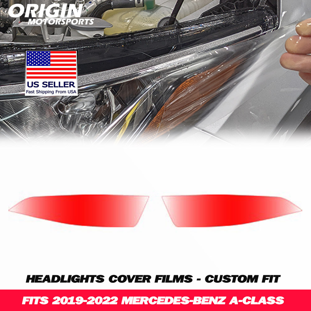 2019-2022 Mercedes-Benz A-CLASS Precut Headlight PPF Clear Paint Protection Film Kit 2019-2022 Mercedes-Benz A-CLASS Precut Headlight PPF Clear Paint Protection Film Kit