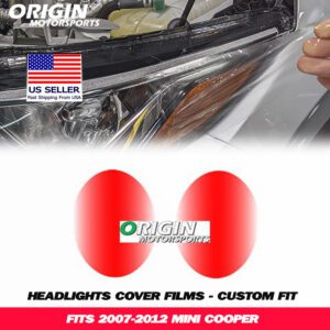 2007-2012 Mini COOPER Precut Headlight PPF Clear Paint Protection Film Kit 2007-2012 Mini COOPER Precut Headlight PPF Clear Paint Protection Film Kit