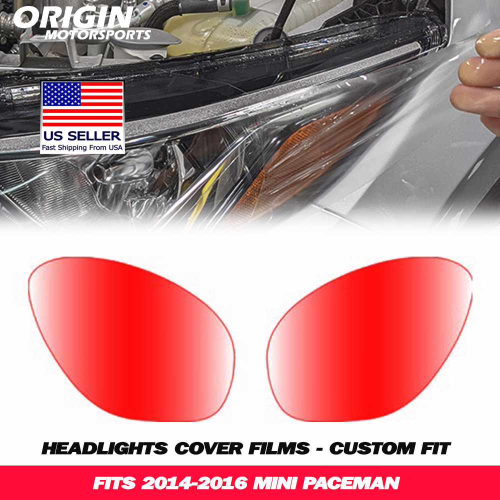 2014-2016 Mini PACEMAN Precut Headlight PPF Clear Paint Protection Film Kit 2014-2016 Mini PACEMAN Precut Headlight PPF Clear Paint Protection Film Kit