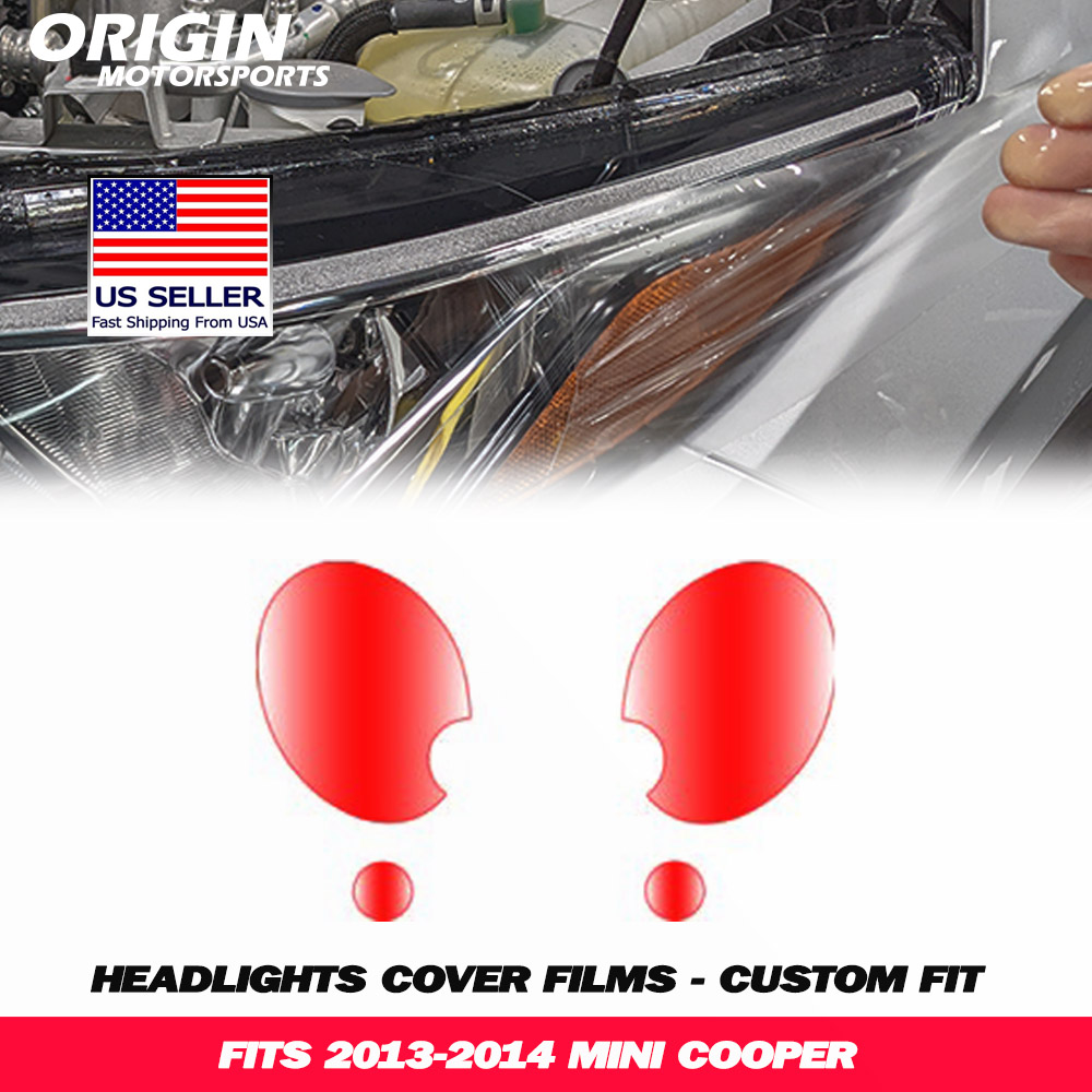 2013-2014 Mini COOPER Precut Headlight PPF Clear Paint Protection Film Kit 2013-2014 Mini COOPER Precut Headlight PPF Clear Paint Protection Film Kit