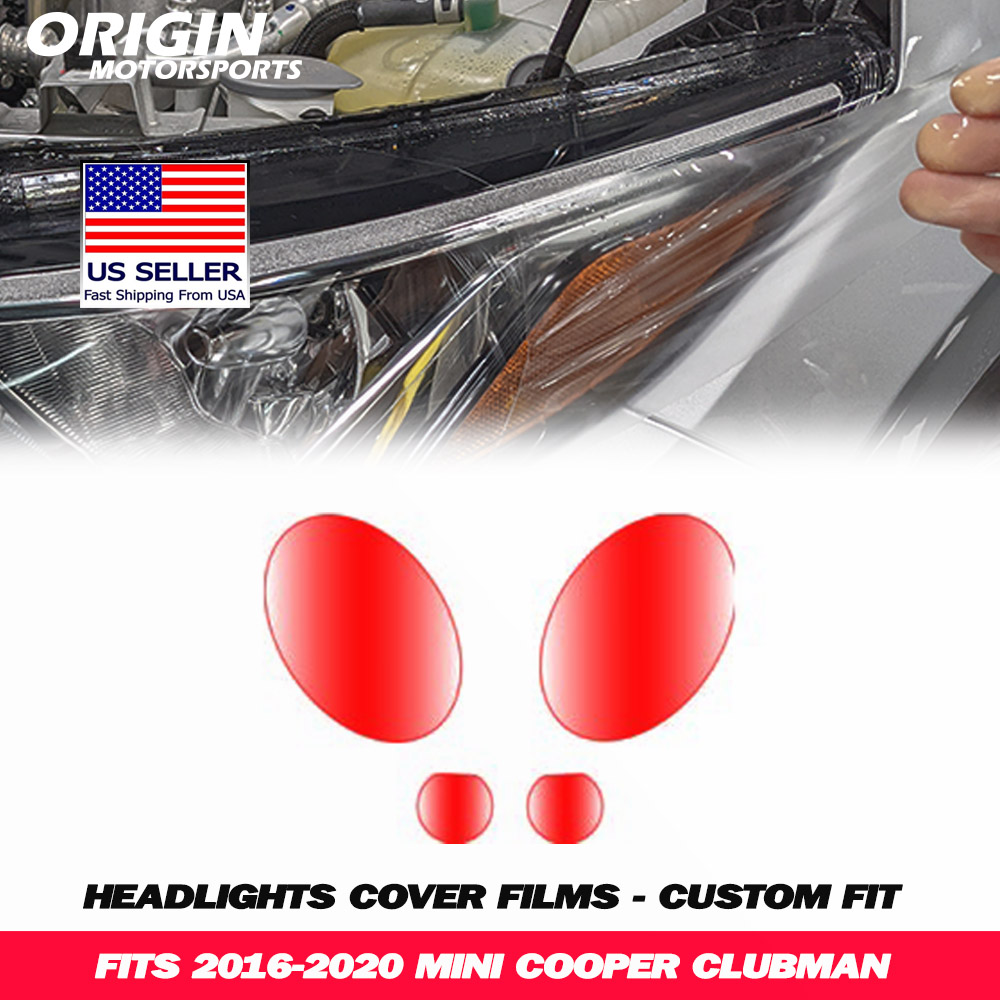 2016-2020 Mini Cooper CLUBMAN Precut Headlight PPF Clear Paint Protection Film Kit 2016-2020 Mini Cooper CLUBMAN Precut Headlight PPF Clear Paint Protection Film Kit