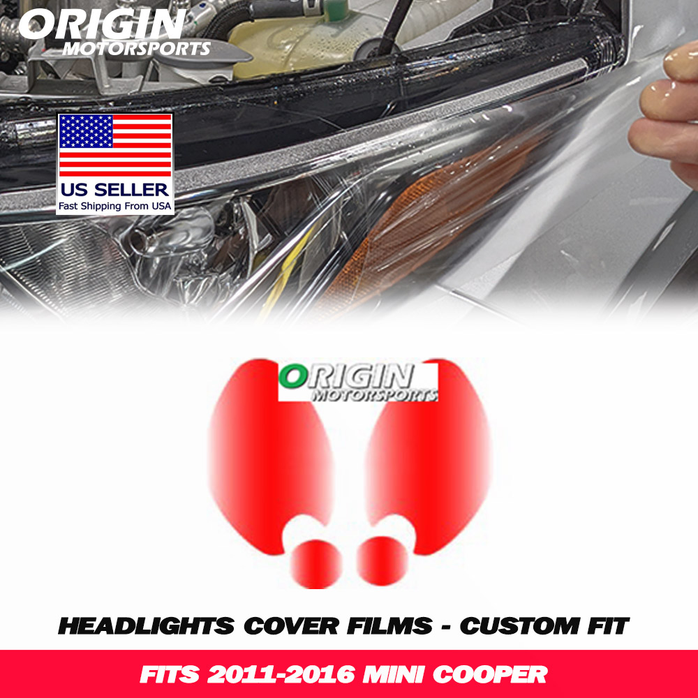 2011-2016 Mini COOPER Precut Headlight PPF Clear Paint Protection Film Kit 2011-2016 Mini COOPER Precut Headlight PPF Clear Paint Protection Film Kit