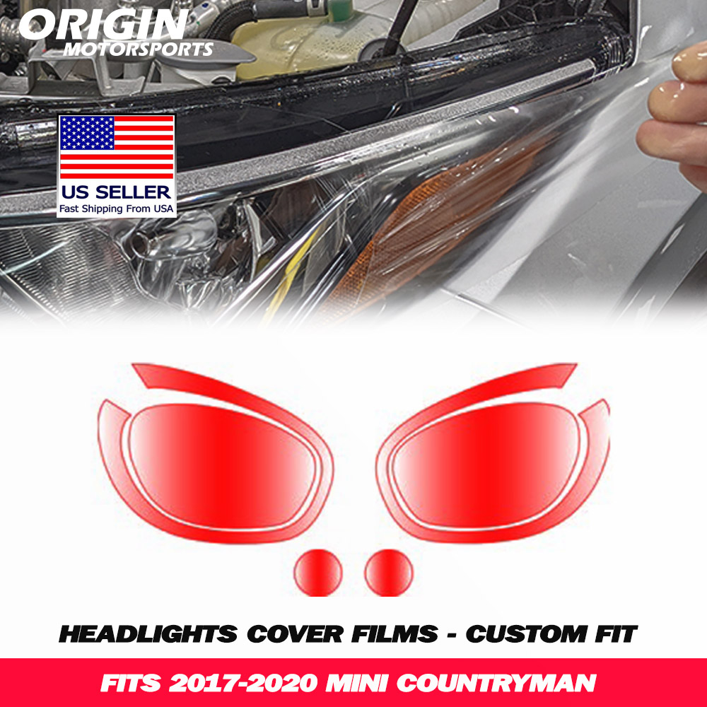 2017-2020 Mini COUNTRYMAN Precut Headlight PPF Clear Paint Protection Film Kit 2017-2020 Mini COUNTRYMAN Precut Headlight PPF Clear Paint Protection Film Kit