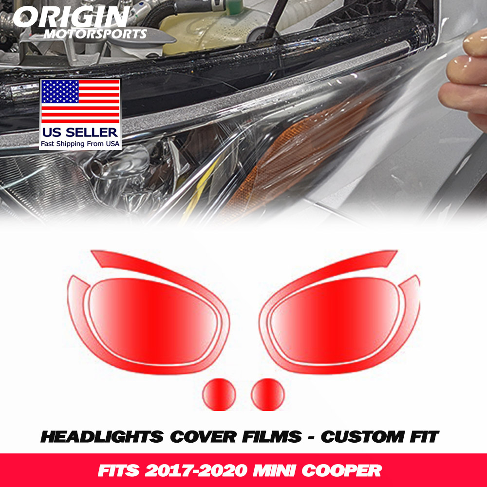 2017-2020 Mini COOPER Precut Headlight PPF Clear Paint Protection Film Kit 2017-2020 Mini COOPER Precut Headlight PPF Clear Paint Protection Film Kit