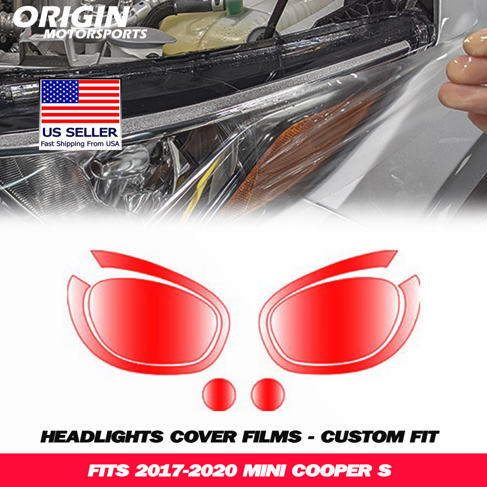 2017-2020 Mini COOPER S Precut Headlight PPF Clear Paint Protection Film Kit 2017-2020 Mini COOPER S Precut Headlight PPF Clear Paint Protection Film Kit