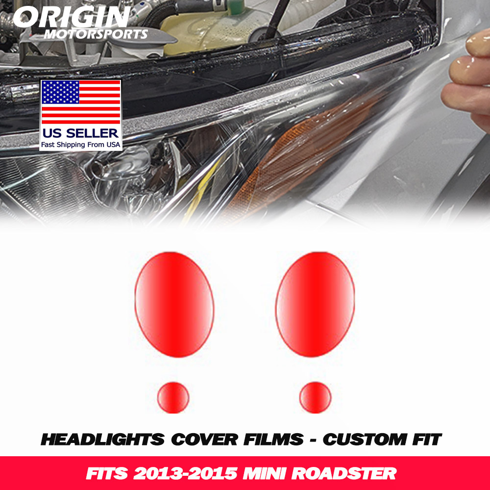 2013-2015 Mini ROADSTER Precut Headlight PPF Clear Paint Protection Film Kit 2013-2015 Mini ROADSTER Precut Headlight PPF Clear Paint Protection Film Kit