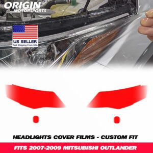 2007-2009 Mitsubishi OUTLANDER Precut Headlight PPF Clear Paint Protection Film Kit 2007-2009 Mitsubishi OUTLANDER Precut Headlight PPF Clear Paint Protection Film Kit