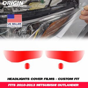 2010-2013 Mitsubishi OUTLANDER Precut Headlight PPF Clear Paint Protection Film Kit