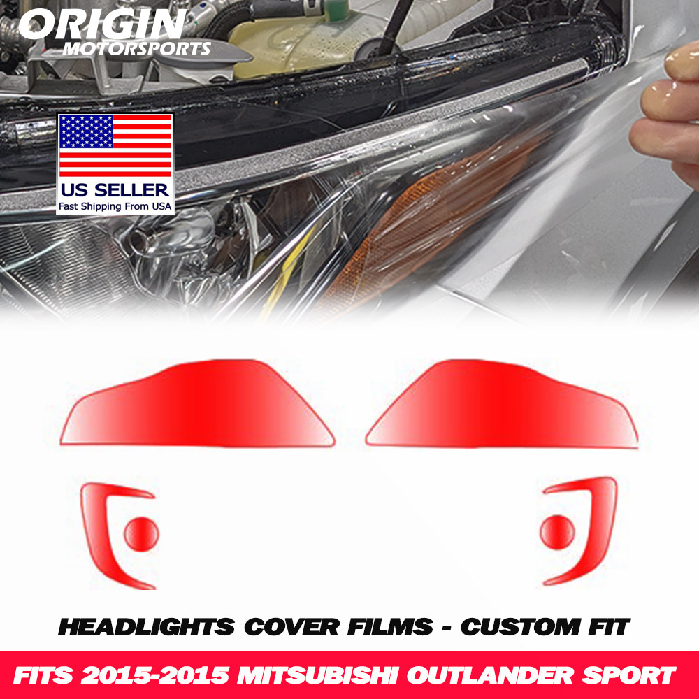 2015-2015 Mitsubishi OUTLANDER SPORT Precut Headlight PPF Clear Paint Protection Film Kit 2015-2015 Mitsubishi OUTLANDER SPORT Precut Headlight PPF Clear Paint Protection Film Kit