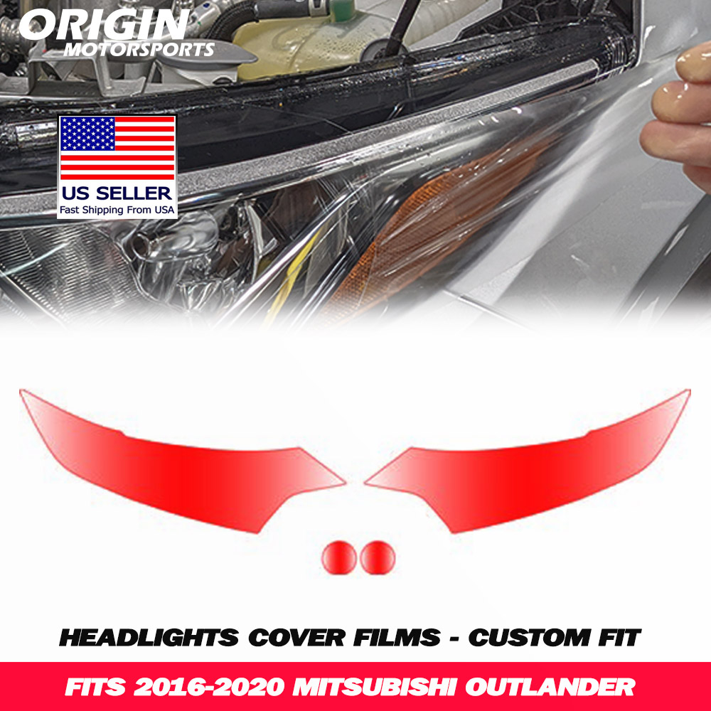 2016-2020 Mitsubishi OUTLANDER Precut Headlight PPF Clear Paint Protection Film Kit 2016-2020 Mitsubishi OUTLANDER Precut Headlight PPF Clear Paint Protection Film Kit