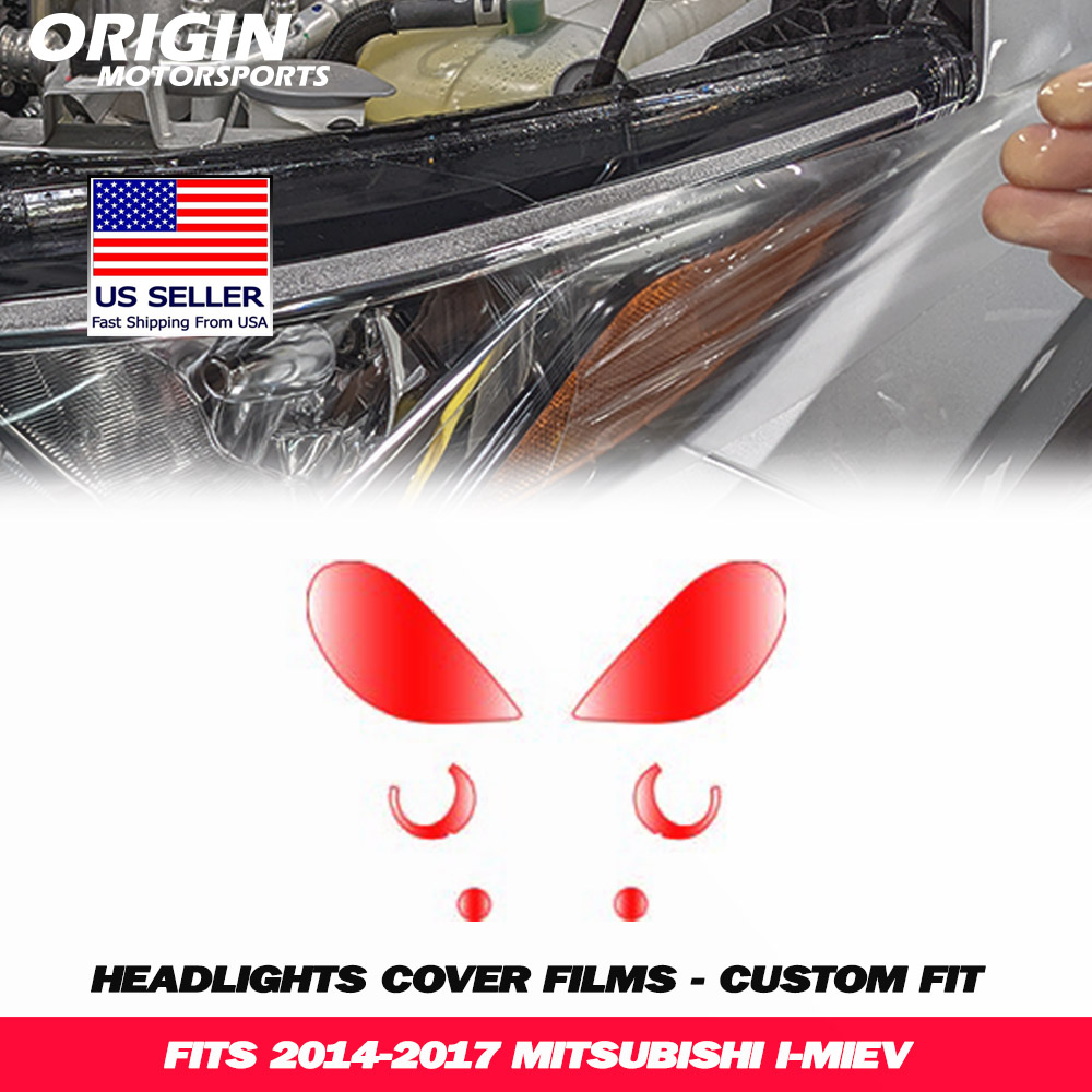 2014-2017 Mitsubishi I-MIEV Precut Headlight PPF Clear Paint Protection Film Kit 2014-2017 Mitsubishi I-MIEV Precut Headlight PPF Clear Paint Protection Film Kit