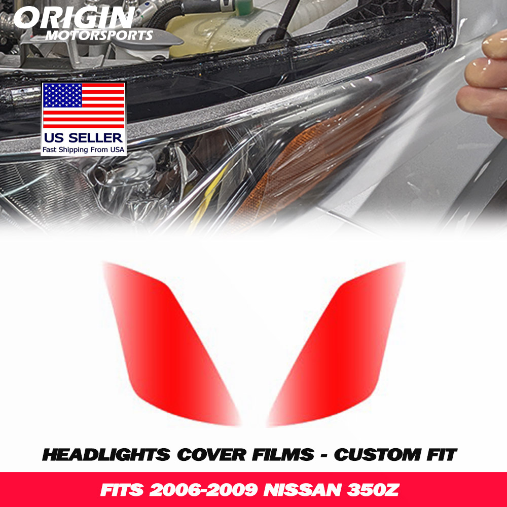 2006-2009 Nissan 350Z Precut Headlight PPF Clear Paint Protection Film Kit 2006-2009 Nissan 350Z Precut Headlight PPF Clear Paint Protection Film Kit