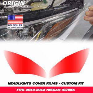 2010-2012 Nissan ALTIMA Precut Headlight PPF Clear Paint Protection Film Kit 2010-2012 Nissan ALTIMA Precut Headlight PPF Clear Paint Protection Film Kit