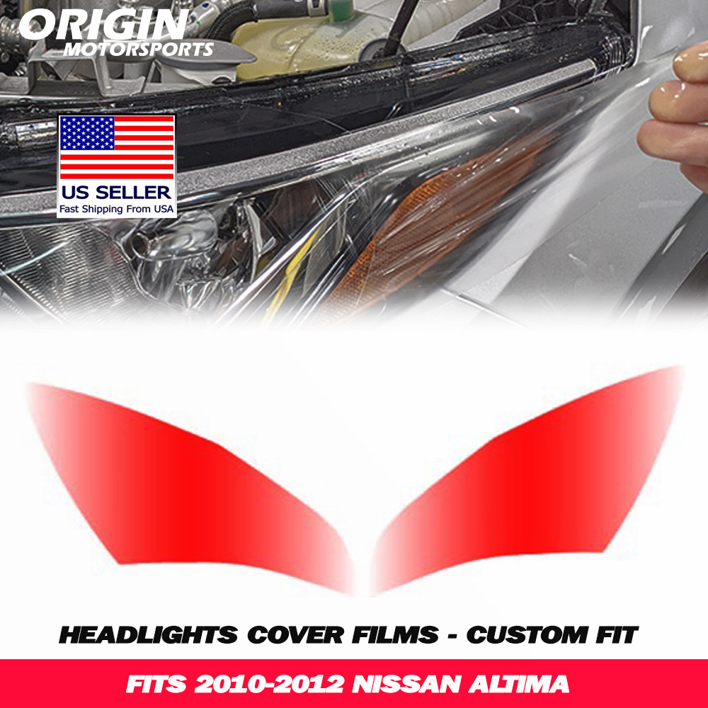 2010-2012 Nissan ALTIMA Precut Headlight PPF Clear Paint Protection Film Kit 2010-2012 Nissan ALTIMA Precut Headlight PPF Clear Paint Protection Film Kit