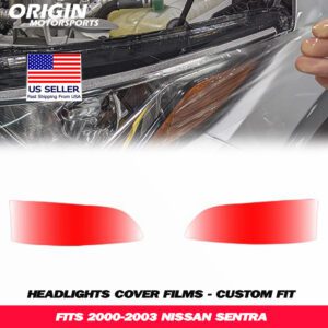 2000-2003 Nissan SENTRA Precut Headlight PPF Clear Paint Protection Film Kit 2000-2003 Nissan SENTRA Precut Headlight PPF Clear Paint Protection Film Kit