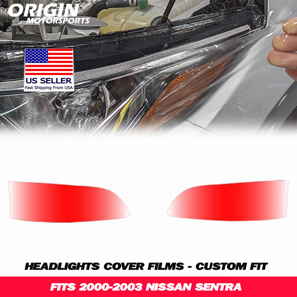 2000-2003 Nissan SENTRA Precut Headlight PPF Clear Paint Protection Film Kit 2000-2003 Nissan SENTRA Precut Headlight PPF Clear Paint Protection Film Kit