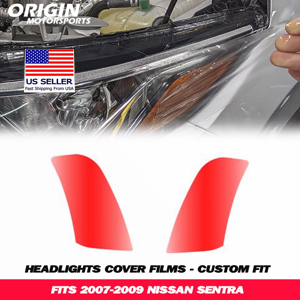 2007-2009 Nissan SENTRA Precut Headlight PPF Clear Paint Protection Film Kit 2007-2009 Nissan SENTRA Precut Headlight PPF Clear Paint Protection Film Kit