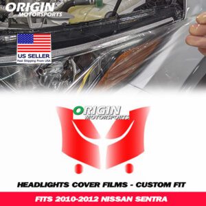 2010-2012 Nissan SENTRA Precut Headlight PPF Clear Paint Protection Film Kit 2010-2012 Nissan SENTRA Precut Headlight PPF Clear Paint Protection Film Kit