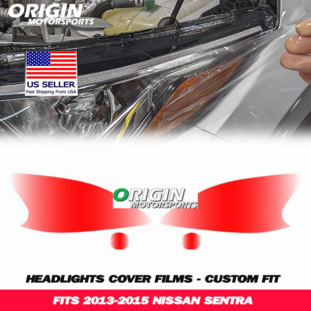 2013-2015 Nissan SENTRA Precut Headlight PPF Clear Paint Protection Film Kit 2013-2015 Nissan SENTRA Precut Headlight PPF Clear Paint Protection Film Kit