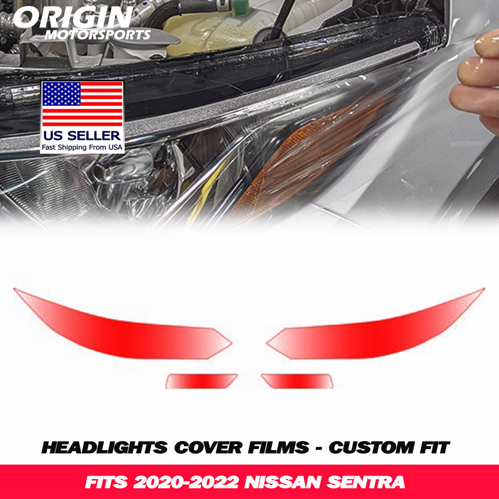 2020-2022 Nissan SENTRA Precut Headlight PPF Clear Paint Protection Film Kit 2020-2022 Nissan SENTRA Precut Headlight PPF Clear Paint Protection Film Kit