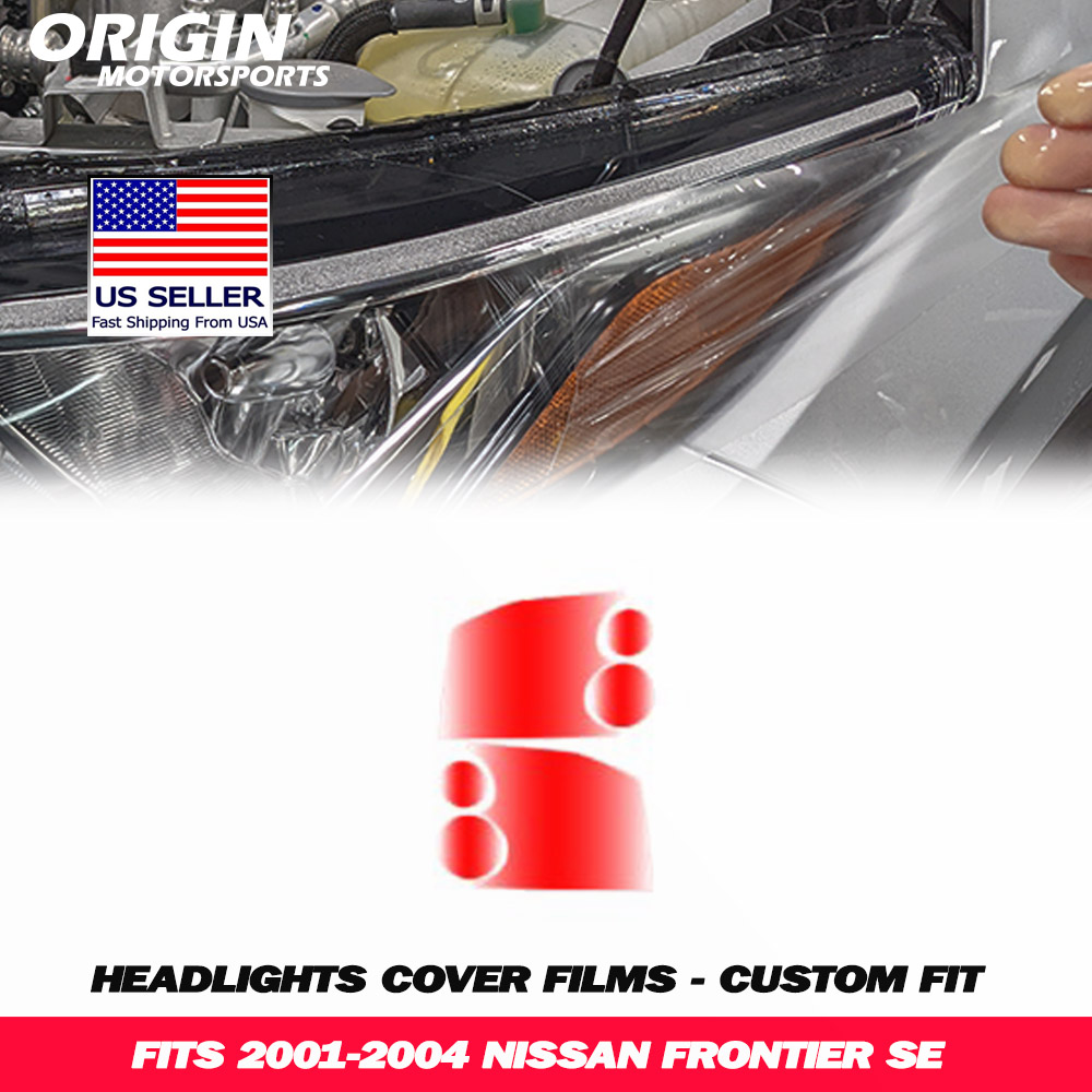 2001-2004 Nissan FRONTIER SE Precut Headlight PPF Clear Paint Protection Film Kit 2001-2004 Nissan FRONTIER SE Precut Headlight PPF Clear Paint Protection Film Kit
