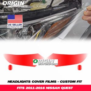 2011-2016 Nissan QUEST Precut Headlight PPF Clear Paint Protection Film Kit 2011-2016 Nissan QUEST Precut Headlight PPF Clear Paint Protection Film Kit