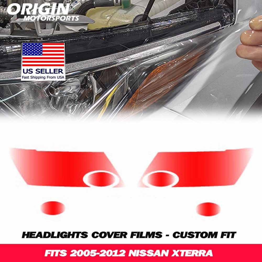 2005-2012 Nissan XTERRA Precut Headlight PPF Clear Paint Protection Film Kit 2005-2012 Nissan XTERRA Precut Headlight PPF Clear Paint Protection Film Kit