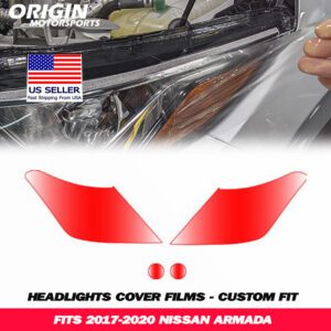 2017-2020 Nissan ARMADA Precut Headlight PPF Clear Paint Protection Film Kit 2017-2020 Nissan ARMADA Precut Headlight PPF Clear Paint Protection Film Kit