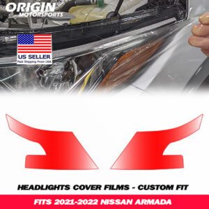 2021-2022 Nissan ARMADA Precut Headlight PPF Clear Paint Protection Film Kit 2021-2022 Nissan ARMADA Precut Headlight PPF Clear Paint Protection Film Kit