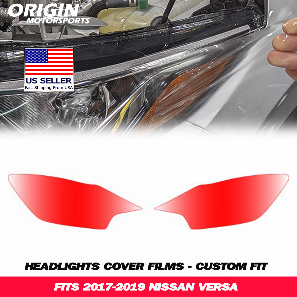 2017-2019 Nissan VERSA Precut Headlight PPF Clear Paint Protection Film Kit 2017-2019 Nissan VERSA Precut Headlight PPF Clear Paint Protection Film Kit