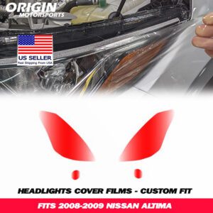 2008-2009 Nissan ALTIMA Precut Headlight PPF Clear Paint Protection Film Kit 2008-2009 Nissan ALTIMA Precut Headlight PPF Clear Paint Protection Film Kit