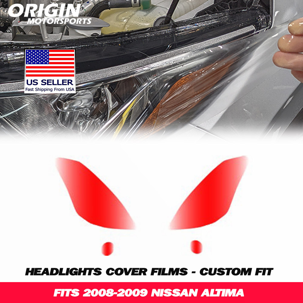 2008-2009 Nissan ALTIMA Precut Headlight PPF Clear Paint Protection Film Kit 2008-2009 Nissan ALTIMA Precut Headlight PPF Clear Paint Protection Film Kit