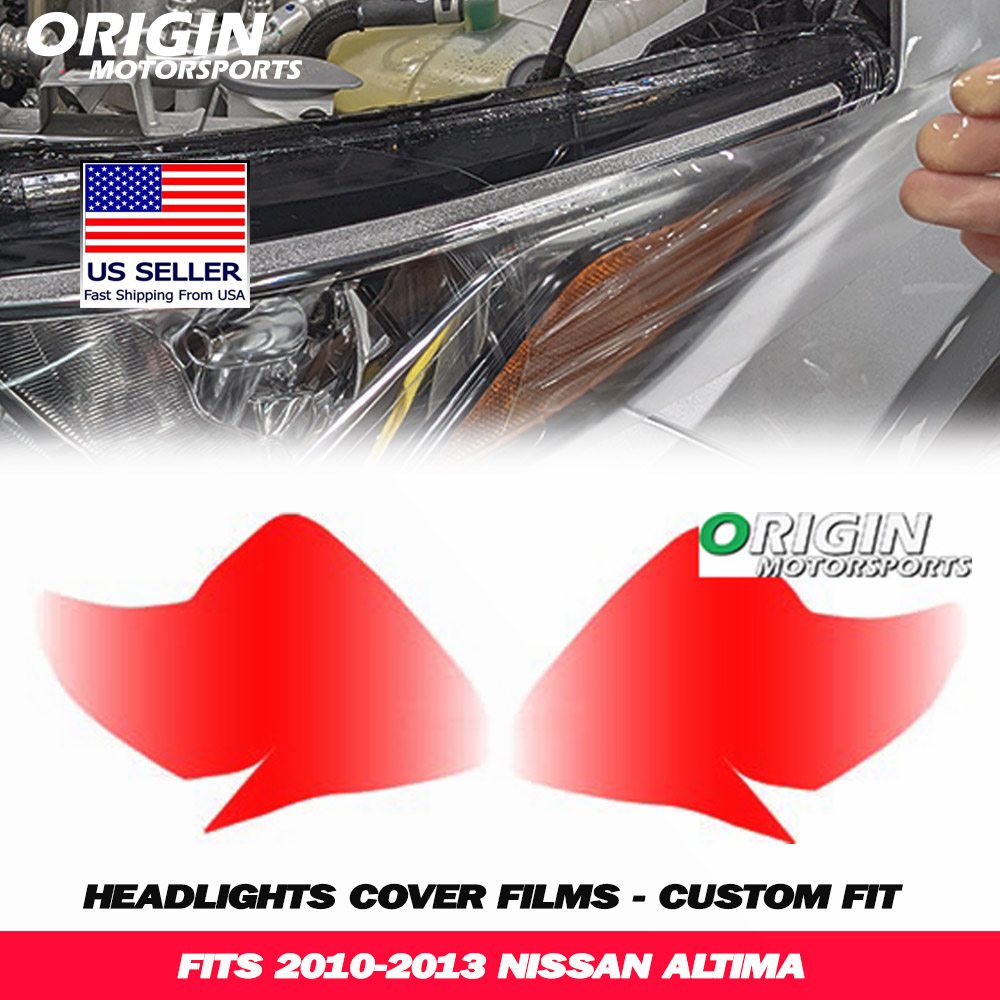 2010-2013 Nissan ALTIMA Precut Headlight PPF Clear Paint Protection Film Kit 2010-2013 Nissan ALTIMA Precut Headlight PPF Clear Paint Protection Film Kit