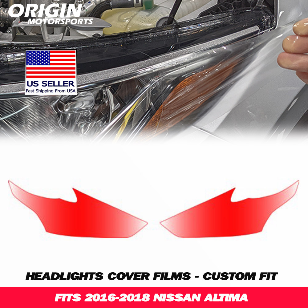 2016-2018 Nissan ALTIMA Precut Headlight PPF Clear Paint Protection Film Kit 2016-2018 Nissan ALTIMA Precut Headlight PPF Clear Paint Protection Film Kit