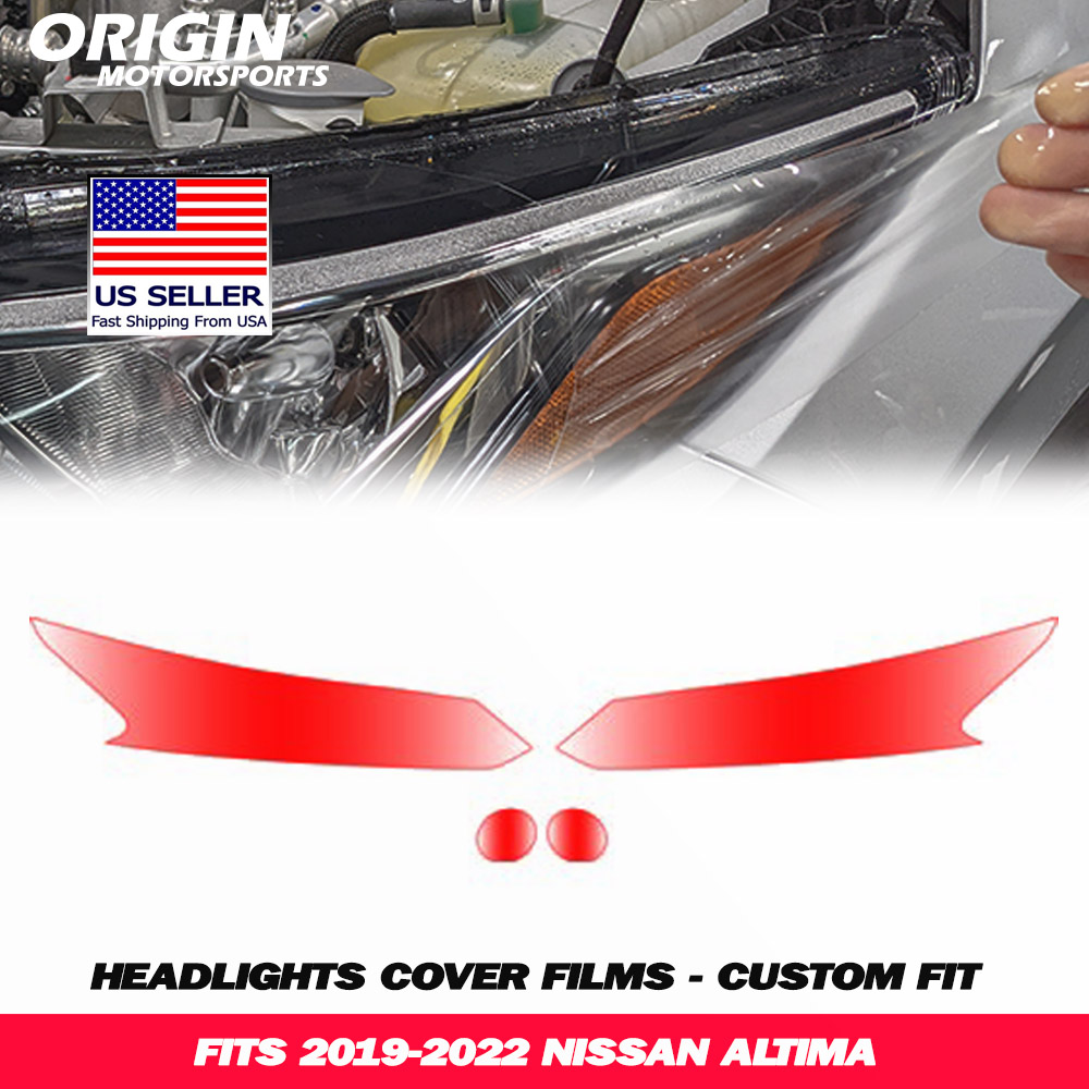 2019-2022 Nissan ALTIMA Precut Headlight PPF Clear Paint Protection Film Kit 2019-2022 Nissan ALTIMA Precut Headlight PPF Clear Paint Protection Film Kit