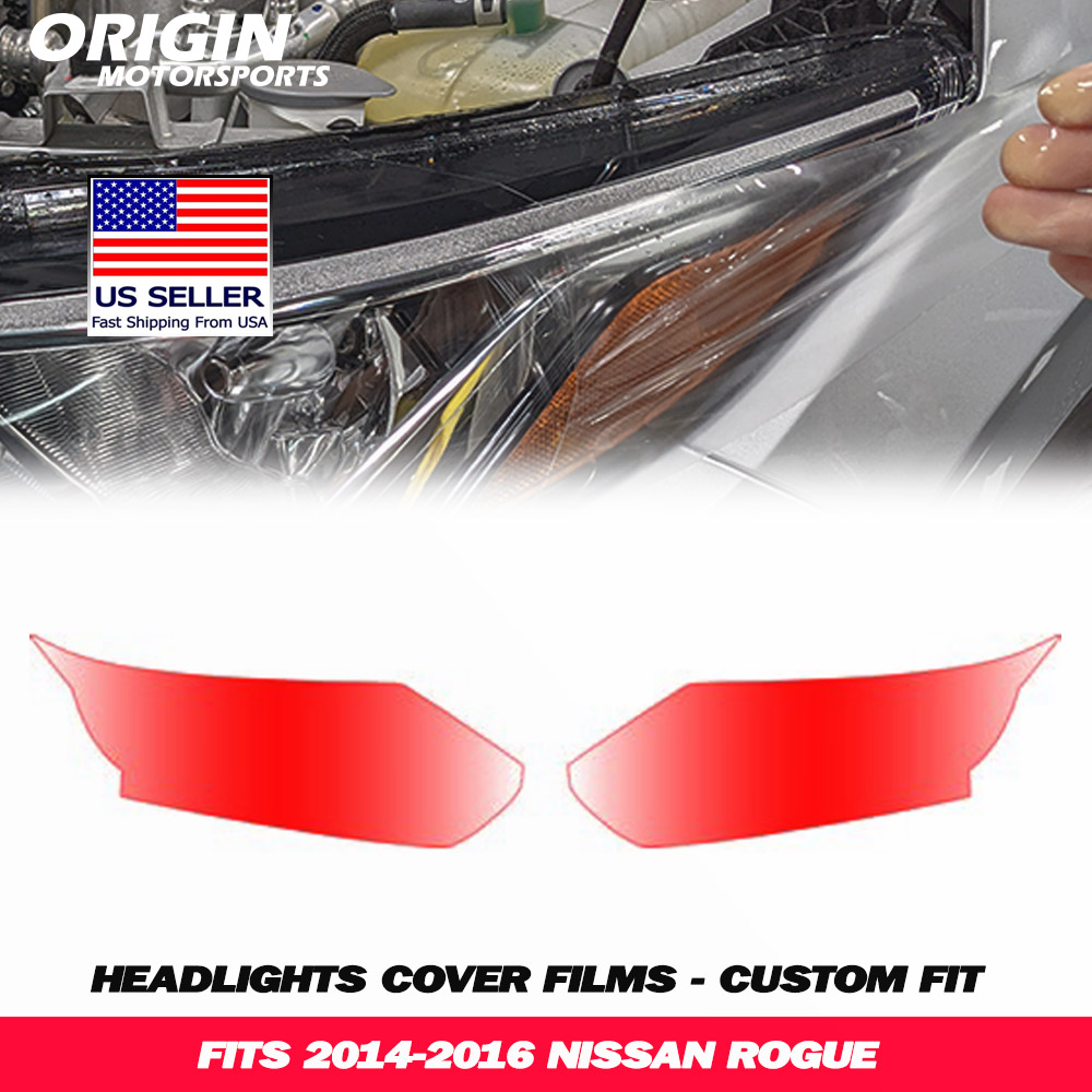 2014-2016 Nissan ROGUE Precut Headlight PPF Clear Paint Protection Film Kit 2014-2016 Nissan ROGUE Precut Headlight PPF Clear Paint Protection Film Kit