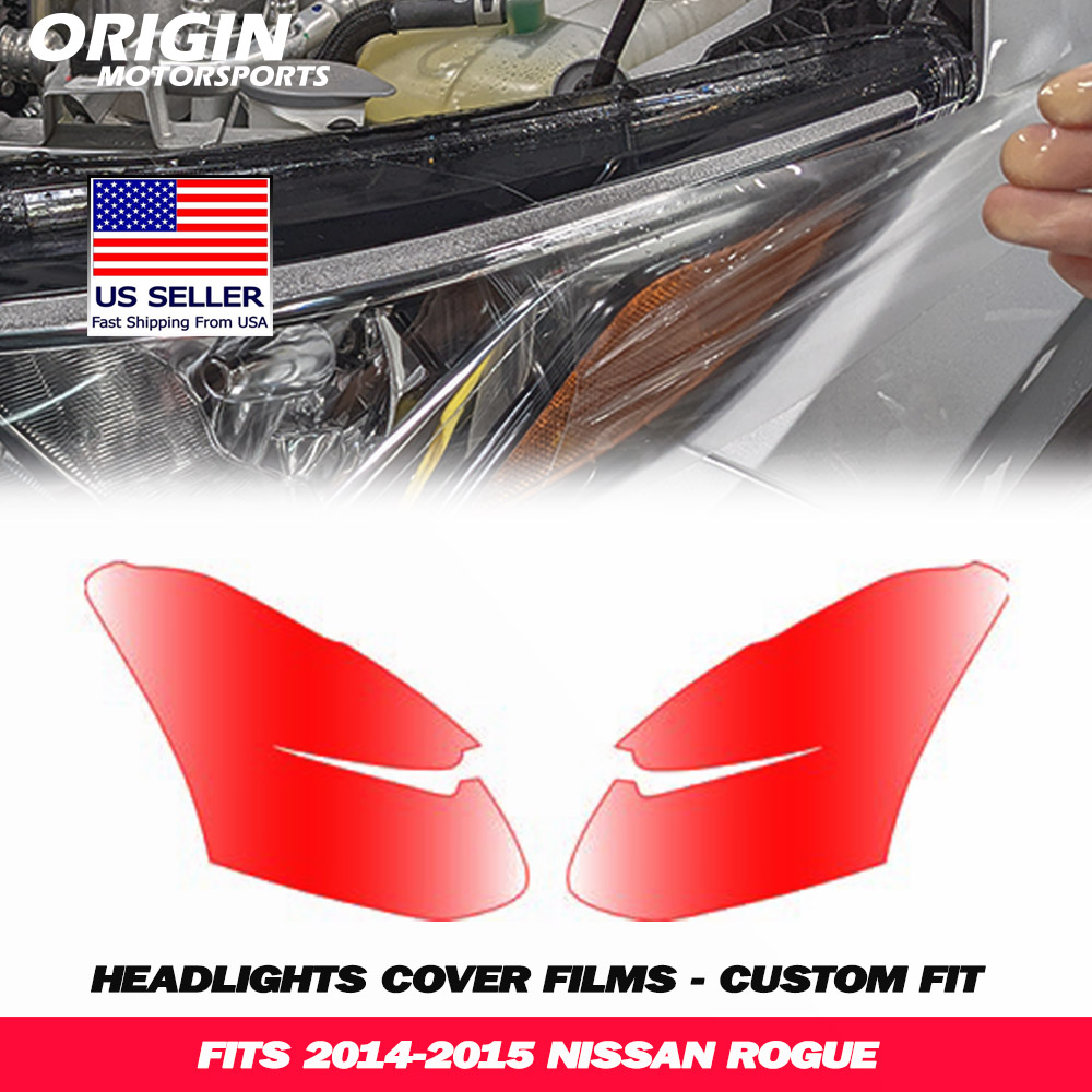2014-2015 Nissan ROGUE Precut Headlight PPF Clear Paint Protection Film Kit 2014-2015 Nissan ROGUE Precut Headlight PPF Clear Paint Protection Film Kit
