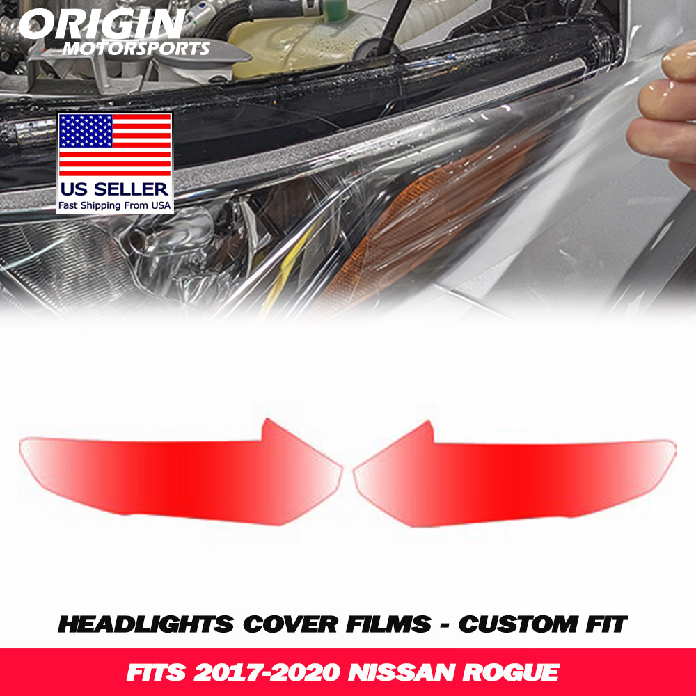 2017-2020 Nissan ROGUE Precut Headlight PPF Clear Paint Protection Film Kit 2017-2020 Nissan ROGUE Precut Headlight PPF Clear Paint Protection Film Kit