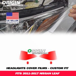 2011-2017 Nissan LEAF Precut Headlight PPF Clear Paint Protection Film Kit 2011-2017 Nissan LEAF Precut Headlight PPF Clear Paint Protection Film Kit