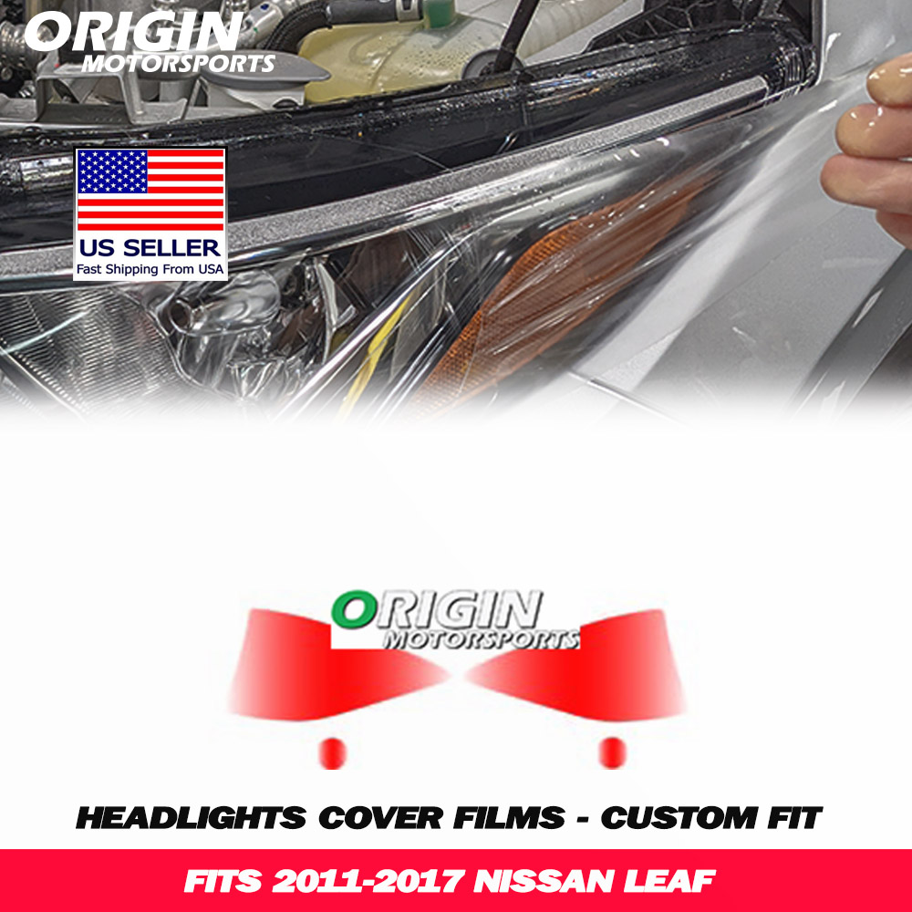 2011-2017 Nissan LEAF Precut Headlight PPF Clear Paint Protection Film Kit 2011-2017 Nissan LEAF Precut Headlight PPF Clear Paint Protection Film Kit