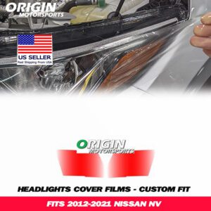 2012-2021 Nissan NV Precut Headlight PPF Clear Paint Protection Film Kit 2012-2021 Nissan NV Precut Headlight PPF Clear Paint Protection Film Kit