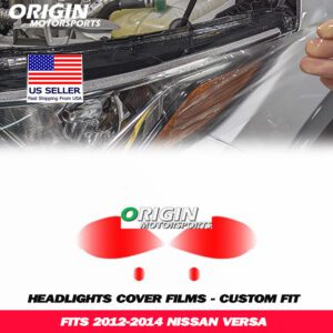 2012-2014 Nissan VERSA Precut Headlight PPF Clear Paint Protection Film Kit 2012-2014 Nissan VERSA Precut Headlight PPF Clear Paint Protection Film Kit