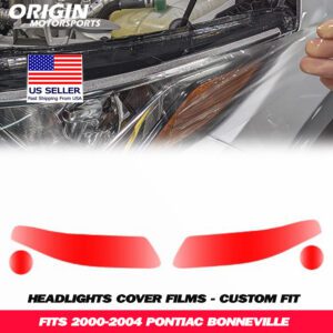 2000-2004 Pontiac BONNEVILLE Precut Headlight PPF Clear Paint Protection Film Kit